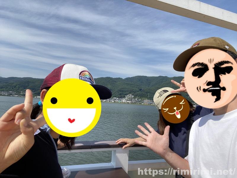 諏訪湖の遊覧船スワコスターマイン号に乗ってきた♪