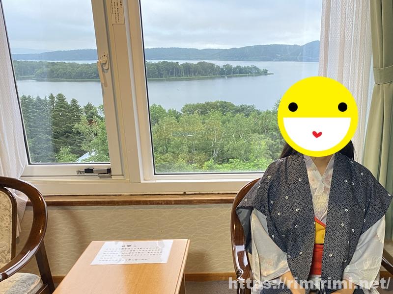 網走観光ホテル(部屋から網走湖)